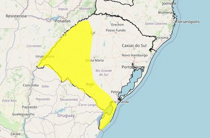 Instituto Nacional de Meteorologia (Inmet) / Reprodução Instituto Nacional de Meteorologia (Inmet) / Reprodução