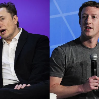 Montagem - Elon Musk - Mark ZuckerbergFoto: Montagem sobre fotos Ryan Lash / TED Conferences, LLC / AFP / JOSEP LAGO / AFP<!-- NICAID(15463408) -->
