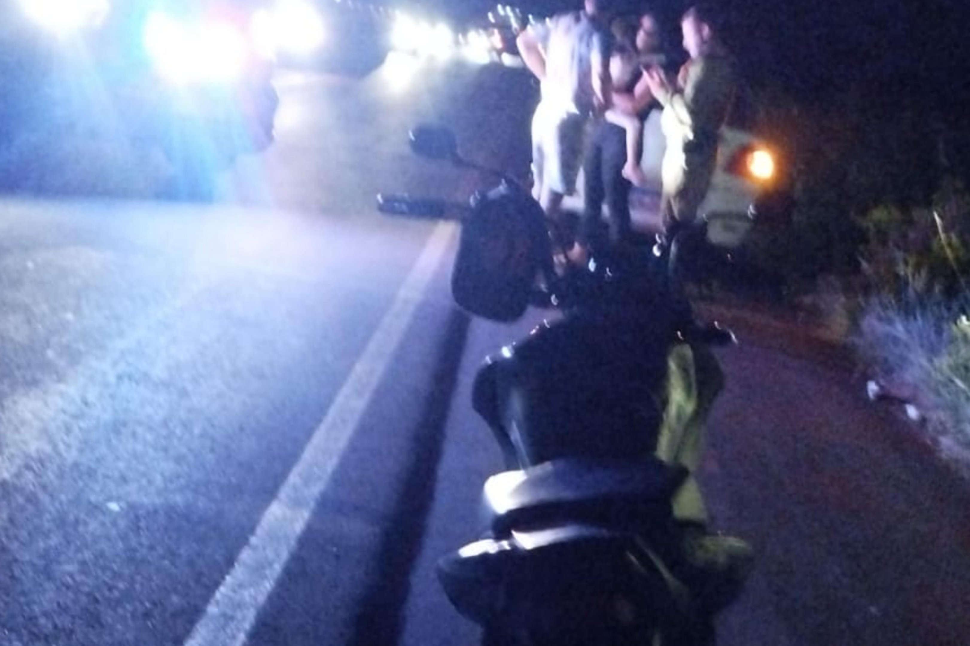 Atropelamento envolvendo duas motos e um carro deixa dois feridos na RS-223, no noroeste do RS