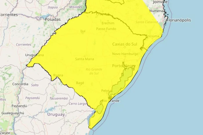 Instituto Nacional de Meteorologia (Inmet) / Reprodução
