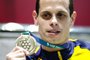 Caxias do Sul, RS, Brasil, 04/05/2022: Brasileiro conquista medalha na natação na Surdolimpíada 2022. Foto: Anselmo Cunha/Agência RBS<!-- NICAID(15087079) -->