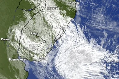 Formação de ciclone extratropical em alto-mar influencia tempo no RS nesta quinta-feira