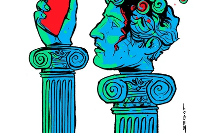 Ilustração de Charles Segat para a crônica "Prodígios e laspsos de nossa memória", de Nivaldo Pereira, a ser publicada na edição dos dias 14 e 15 de março, no caderno Almanaque.<!-- NICAID(16244583) -->