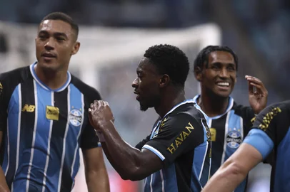 PORTO ALEGRE, RS, BRASIL, 21-04-2026: Grêmio x Confiança-SE, partida de ida da quinta fase da Copa do Brasil. O jogo será na Arena, em Porto Alegre. Foto: Bruno Todeschini/Agência RBSIndexador: Bruno Todeschini<!-- NICAID(16270584) -->