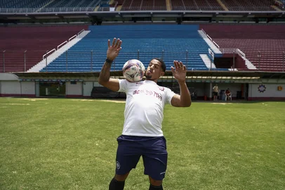 Caxias do Sul, RS, Brasil - Especial Gauchão 2026. Na foto o Vitão Feijão, jogador da Ser Caxias.Indexador: jeff botega<!-- NICAID(16206747) -->