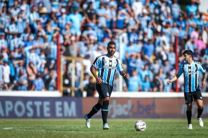 Gremio x Sao LuizGrêmio empata em 0 a 0 com o São Luiz, em Ijuí, no 19 de Outubro, pelo Campeonato Gaúcho. Na foto, Everton Galdino.  Lucas Uebel/Grêmio/DivulgaçãoEditoria: SPOLocal: IjuiIndexador: Lucas UebelSecao: futebolFonte: Gremio.netFotógrafo: Gremio x Sao Luiz<!-- NICAID(15353808) -->