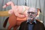 (FILES) Colombian artist Fernando Botero poses on November 22, 2017 in front of one of his painting displayed at the Hotel de Caumont, in Aix en Provence, southern France, as part of the exhibition "Botero, dialogue avec Picasso" ("Botero, a dialogue with Picasso"). Colombian painter and sculptor Fernando Botero, famous for his voluptuous figures, has died, Colombian President Gustavo Petro announced on September 15, 2023. (Photo by BORIS HORVAT / AFP) / RESTRICTED TO EDITORIAL USE - MANDATORY MENTION OF THE ARTIST UPON PUBLICATION - TO ILLUSTRATE THE EVENT AS SPECIFIED IN THE CAPTIONEditoria: ACELocal: Aix-en-ProvenceIndexador: BORIS HORVATSecao: paintingFonte: AFPFotógrafo: STF<!-- NICAID(15541605) -->