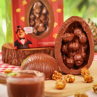 Ovo de Páscoa de Pipoca da Lugano. Item é lançamento da marca gaúcha para a data este ano.<!-- NICAID(15691182) -->