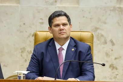 BRASÍLIA, DF, 03-02-2025 - Presidente do Senado, Davi Alcolumbre, durante Sessão Solene de Abertura do Ano Judiciário. Foto: Gustavo Moreno/STFIndexador: Gustavo Moreno<!-- NICAID(15986345) -->