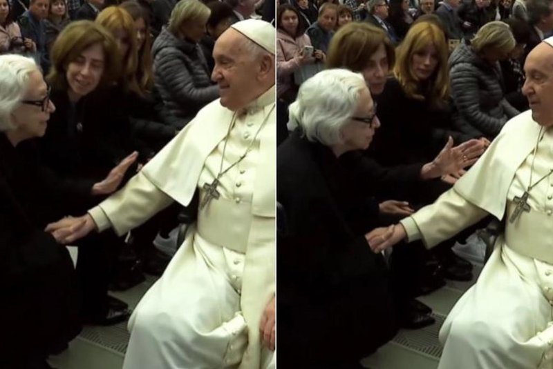 Fernanda Montenegro e Fernanda Torres recebem bênção do Papa Francisco no Vaticano<!-- NICAID(15635739) -->
