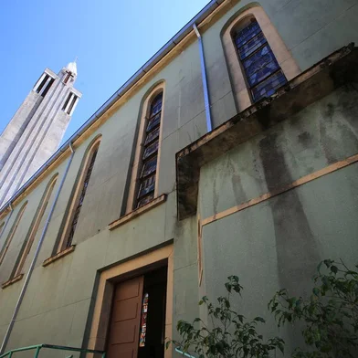 PORTO ALEGRE, RS, BRASIL - 23/02/2024 - Igreja São Geraldo vai completar 100 anos em setembro em meio às obras de revitalização. FOTO: RONALDO BERNARDI, AGÊNCIA RBS<!-- NICAID(15687886) -->