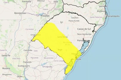 O Instituto Nacional de Meteorologia (Inmet) emitiu nesta sexta-feira (3) um alerta de tempestade para 75 municípios das regiões Sul, Centro e Noroeste do Rio Grande do Sul. O aviso entrou em vigor às 14h e segue em vigor até às 23h.<!-- NICAID(15988189) -->