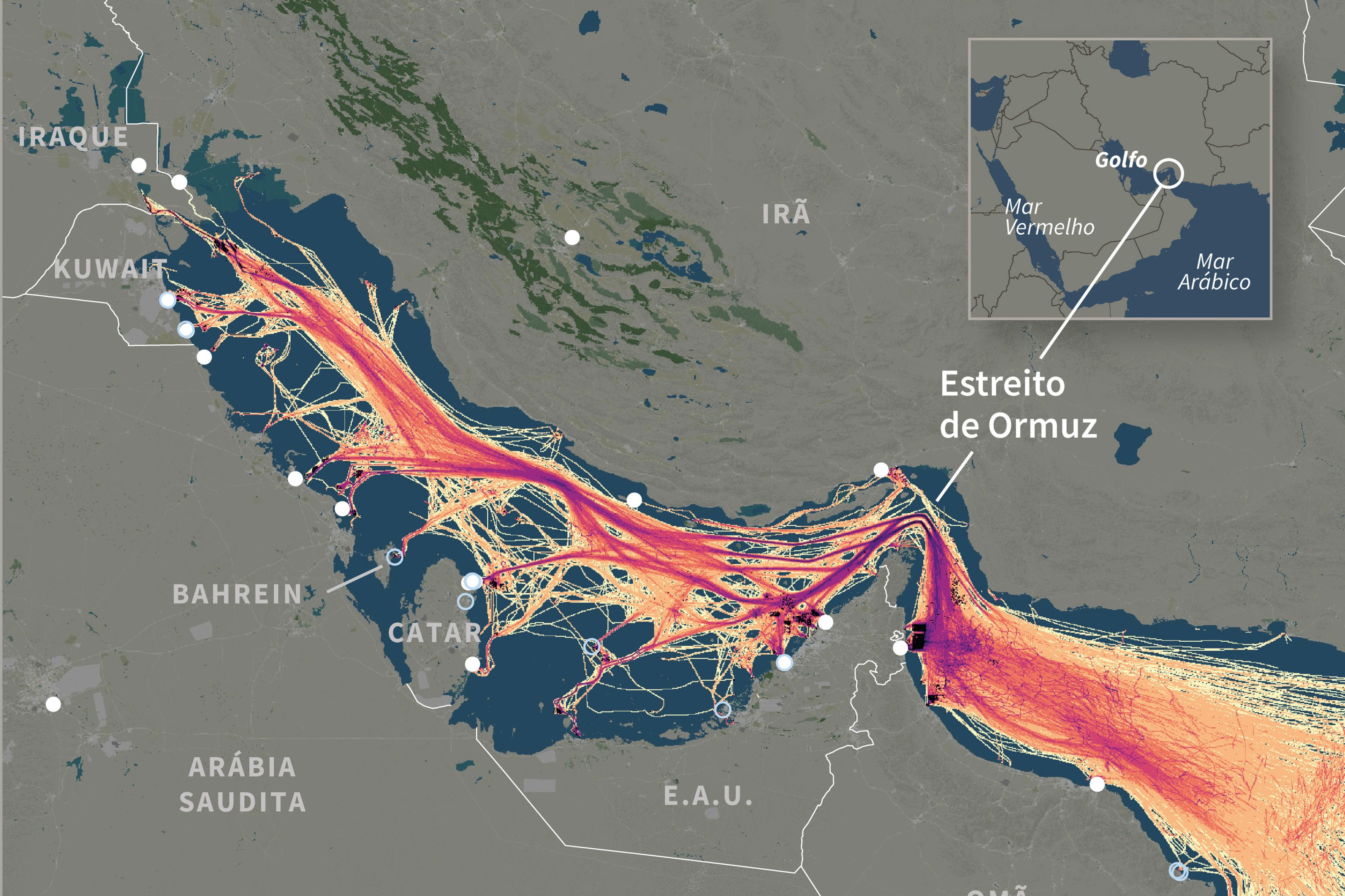 Impacto econ&ocirc;mico: o estrat&eacute;gico Estreito de Ormuz j&aacute; sente o ataque ao Ir&atilde;