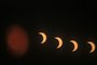 Eclipse solar anular em Managua, Nicarágua. 14 de outubro de 2023<!-- NICAID(15569033) -->