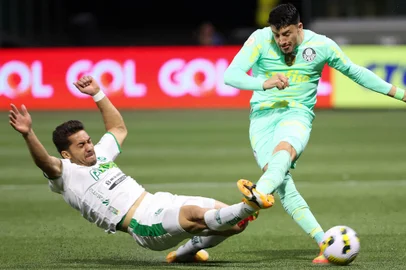 O jogador Dudu, da SE Palmeiras, disputa bola com o jogador Rodrigo Soares, do EC Juventude, durante partida vÃ¡lida pela vigÃ©sima sexta rodada, do Campeonato Brasileiro, SÃ©rie A, na arena Allianz Parque. (Foto: Cesar Greco)<!-- NICAID(15202906) -->