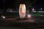 IPSUL inicia instalação de iluminação cênica em monumentos de POA. Na foto, monumento Tambor, na Praça Brigadeiro Sampaio.<!-- NICAID(15159377) -->