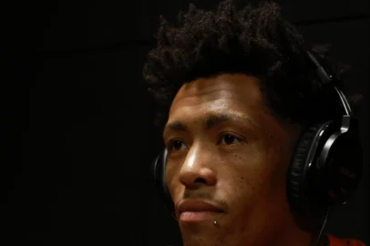 Porto Alegre, RS, Brasil - Lutador de UFC Vinícius Lok Dog, concede entrevista para o Jornalista Mateus Leal.<!-- NICAID(15668411) -->