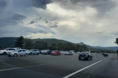 Pedágio de Santo Antônio da Patrulha da Freeway no dia 7 de janeiro de 2024. Foto: Laura Becker/Agência RBS<!-- NICAID(15643691) -->