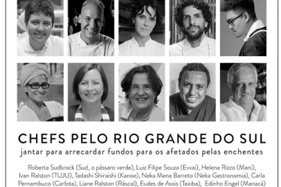Chefes de cozinha promovem ação solidária para o RS<!-- NICAID(15768329) -->