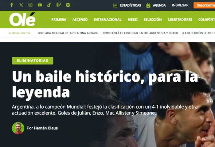 Diário Olé / Reprodução