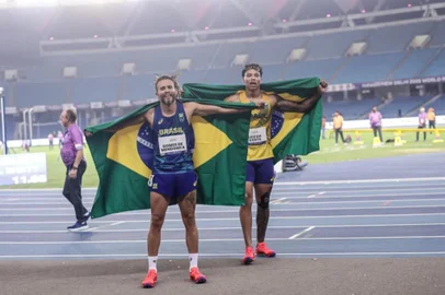 Ricardo Mendonça e Christian Gabriel, atletismo