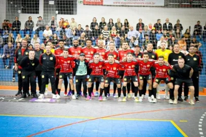 Time da Atlec, de Três Passos, na Taça Farroupilha Alto Uruguai 2025.