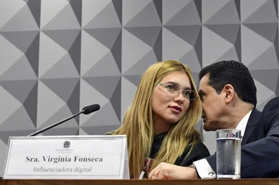 Virginia Fonseca presta depoimento na CPI das Bets, no Senado, nesta terça-feira (13)<!-- NICAID(16035806) -->