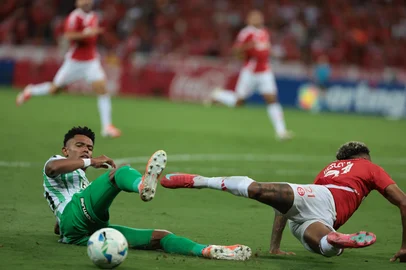 Porto Alegre, RS, Brasil, 10/04/2025 - SC Internacional vs Atlético Nacional de Medellín-COL, no estádio Beira-Rio, em Porto Alegre - Foto: Jefferson Botega/Agência RBSIndexador: jeff botega<!-- NICAID(16014717) -->