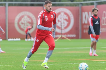 Sanabria em treino do Inter<!-- NICAID(16352005) -->