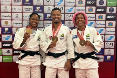 Nauna Silva, Rafaela Silva, David Lima, judô
