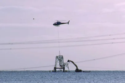 Reprodução / RBS TV Extremo sul chega ao quinto dia sem energia elétrica após ciclone derrubar torres de transmissão<!-- NICAID(16344073) -->