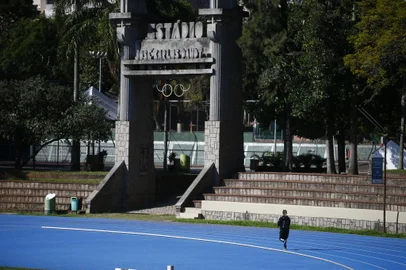 PORTO ALEGRE, RS, BRASIL, 25-05-2020: Sogipa e GNU anunciaram a abertura para a prática de esportes por sócios, não necessitando ser atleta profissional Na foto, Sogipa. (FOTOS FÉLIX ZUCCO/AGÊNCIA RBS, Editoria de SuaVida).<!-- NICAID(14507466) -->
