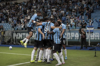 PORTO ALEGRE, RS, BRASIL, 25-02-2026: Grêmio vs Atlético Mineiro, na Arena, válido pelo Brasileirão Série A 2026. Foto: Duda Fortes/Agência RBSIndexador: DF<!-- NICAID(16233101) -->