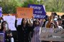 Activists of Aurat March hold placards during a demonstration rally to mark the International Women's Day in Islamabad on March 8, 2023. - Thousands of women took part in rallies across Pakistan on March 8 despite efforts by authorities in several cities to block the divisive marches. (Photo by Aamir QURESHI / AFP)Editoria: CLJLocal: IslamabadIndexador: AAMIR QURESHISecao: justice and rightsFonte: AFPFotógrafo: STF<!-- NICAID(15369138) -->