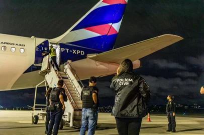 ***EM BAIXA***Condenado a mais de 240 anos de prisão, principal foragido do RS é capturado no Pará. Foto: Gabriel Centeno / SSP / Divulgação<!-- NICAID(15493380) -->