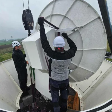 Novo radar meteorológico do Rio Grande do Sul foi testado em Praga, República Tcheca, antes de vir para o Brasil. Foto: Defesa Civil / Divulgação<!-- NICAID(15790602) -->
