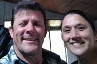Sheila Lopes da Silva, 41 anos, e Rogério Santos da Silva, 61 anos, pai e filha assassinados pelo ex-companheiro dela na Ilha dos Marinheiros, em Porto Alegre, em 10/08/2025, Dia dos Pais. <!-- NICAID(16099062) -->