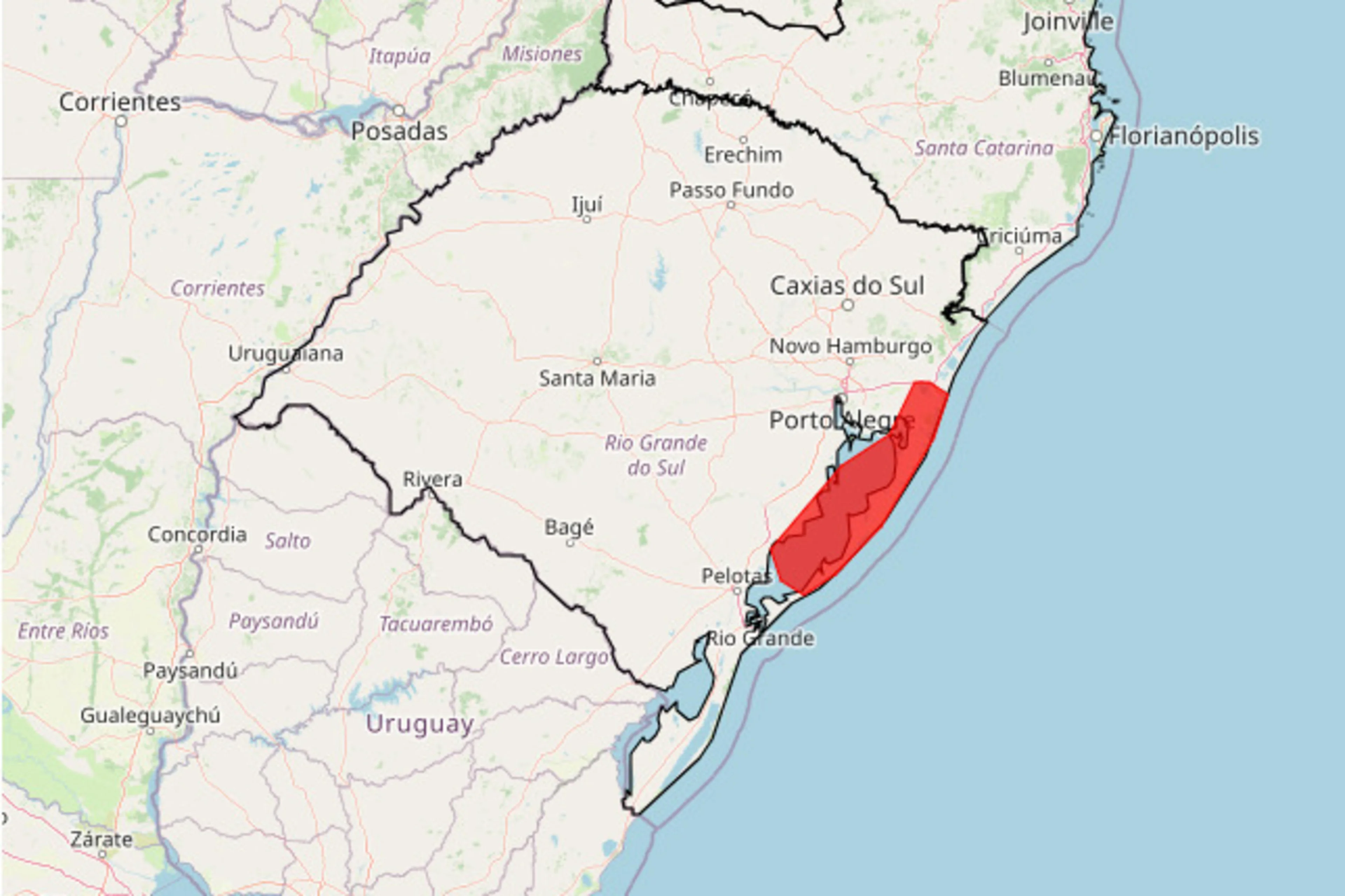 Instituto Nacional de Meteorologia (Inmet)/Reprodução
