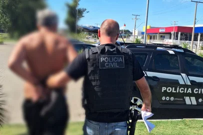 Divulgação / Polícia Civil Homem é detido em Rio Grande após incendiar imóvel da ex-companheira