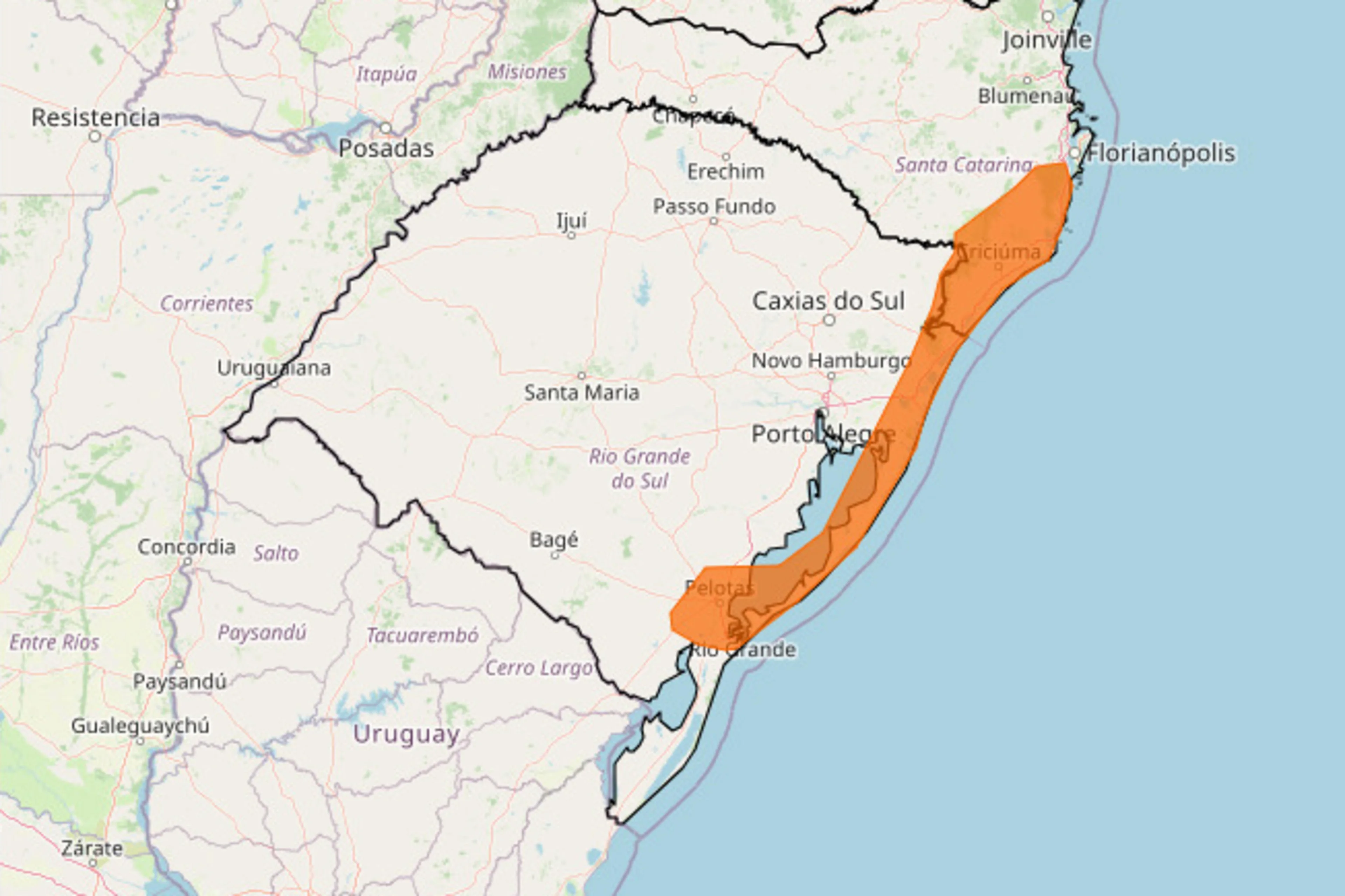 Instituto Nacional de Meteorologia (Inmet)/Reprodução
