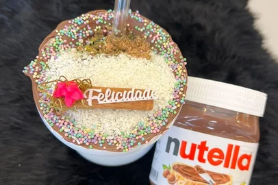 Andressa Babinski, de Sapiranga, viralizou nas redes sociais com receita de chimarrão com Nutella - Foto: Andressa Babinski/Divulgação<!-- NICAID(15440721) -->