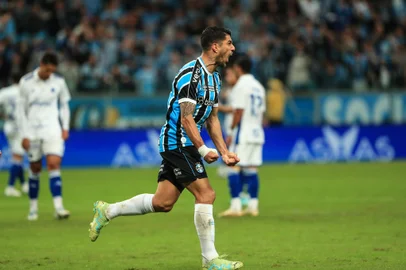 Porto Alegre, RS, Brasil, 17/05/2023 - Grêmio vs Cruzeiro pela Copa do Brasil 2023. Luis Suárez. - Foto: André Ávila/Agência RBS<!-- NICAID(15431305) -->