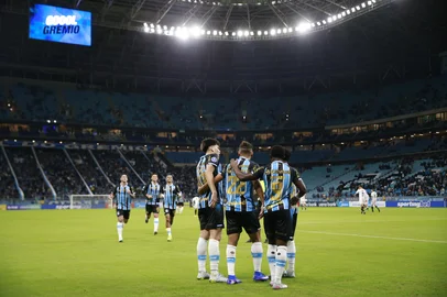 Jeff Botega / Agencia RBS PORTO ALEGRE, RS, BRASIL, 20-05-2026: Grêmio vs Palestino, na Arena, pela Copa Sul-Americana 2026. Foto: Jefferson Botega/Agência RBS<!-- NICAID(16289769) -->