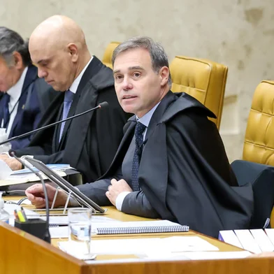 Ministro André Mendonça em sessão plenária do STF desta quinta feira dia 5 de junho<!-- NICAID(16053313) -->