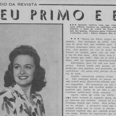 Seção de conselhos amorosos da Revista do Globo.Edição de 19 de fevereiro de 1944.<!-- NICAID(16131525) -->