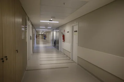 NOVO HAMBURGO, RS, BRASIL - 19.05.2021 - Tour pelo novo Hospital Unimed Vale do Sinos, que terá cerimônia de inauguração na quinta-feira (20). (Foto: Félix Zucco/Agencia RBS)<!-- NICAID(14787413) -->