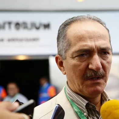Aldo Rebelo em entrevista pela manhã no Costão do Santinho. Congresso FIFA