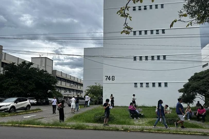Tayline Manganeli / Agencia RBS um dos prédios de prova, no Centro das Ciências Sociais do campus sede da UFSM<!-- NICAID(16201728) -->