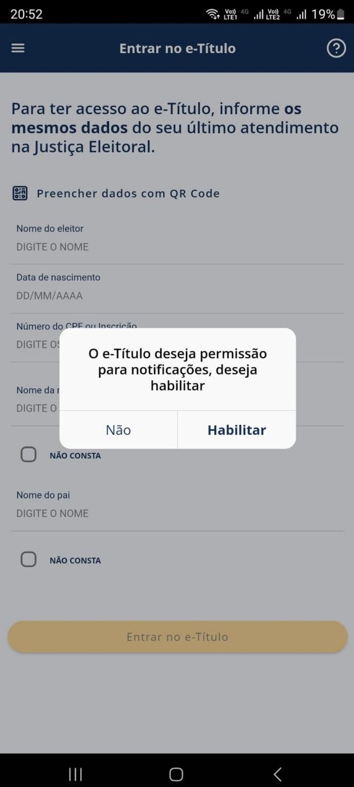 e-Título / TSE / reprodução e-Título / TSE / reprodução