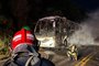 Ônibus com turistas pega fogo em Nova Petrópolis. Ninguém se feriu.<!-- NICAID(15714973) -->